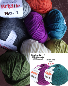 85% Schurwolle (Merino) 15% Kashmir statt € 6,95 jetzt € 3,95